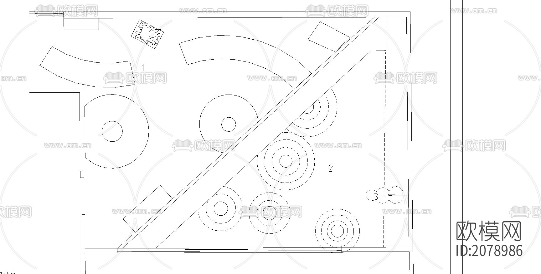 园林设计图下载（渲染图3）