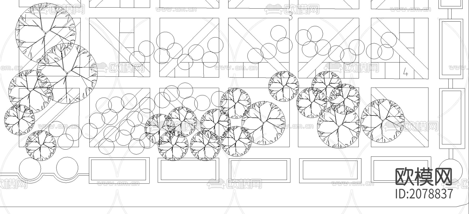 园林绿化设计CAD图纸下载（渲染图1）