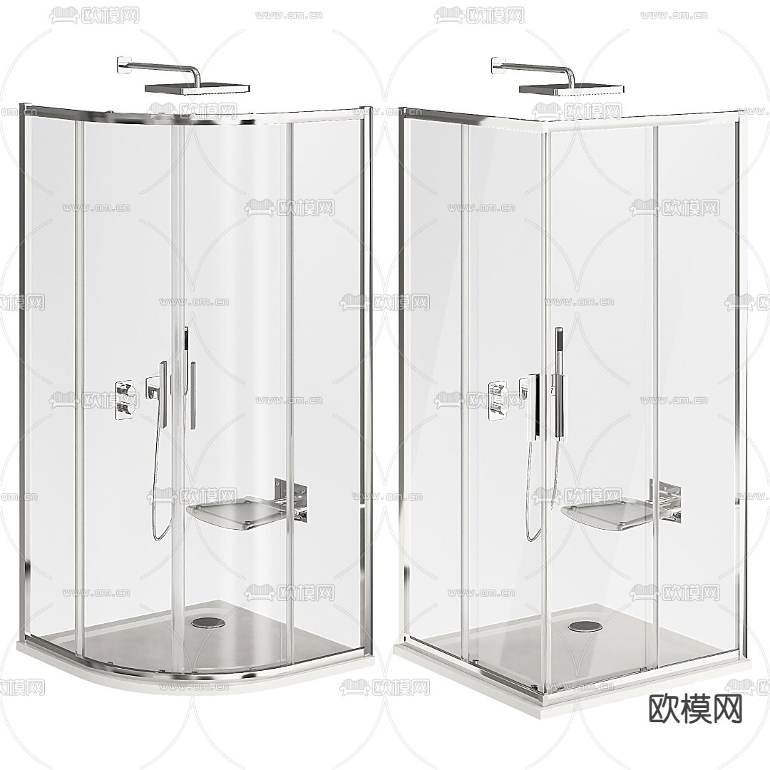 现代淋浴间3d模型下载