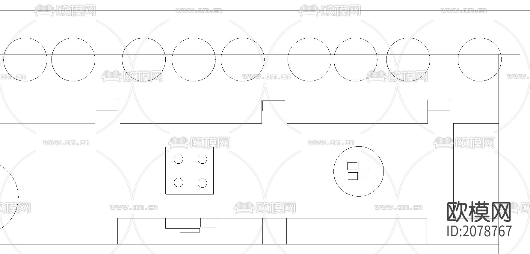 近现代园林设计CAD图纸下载（渲染图2）