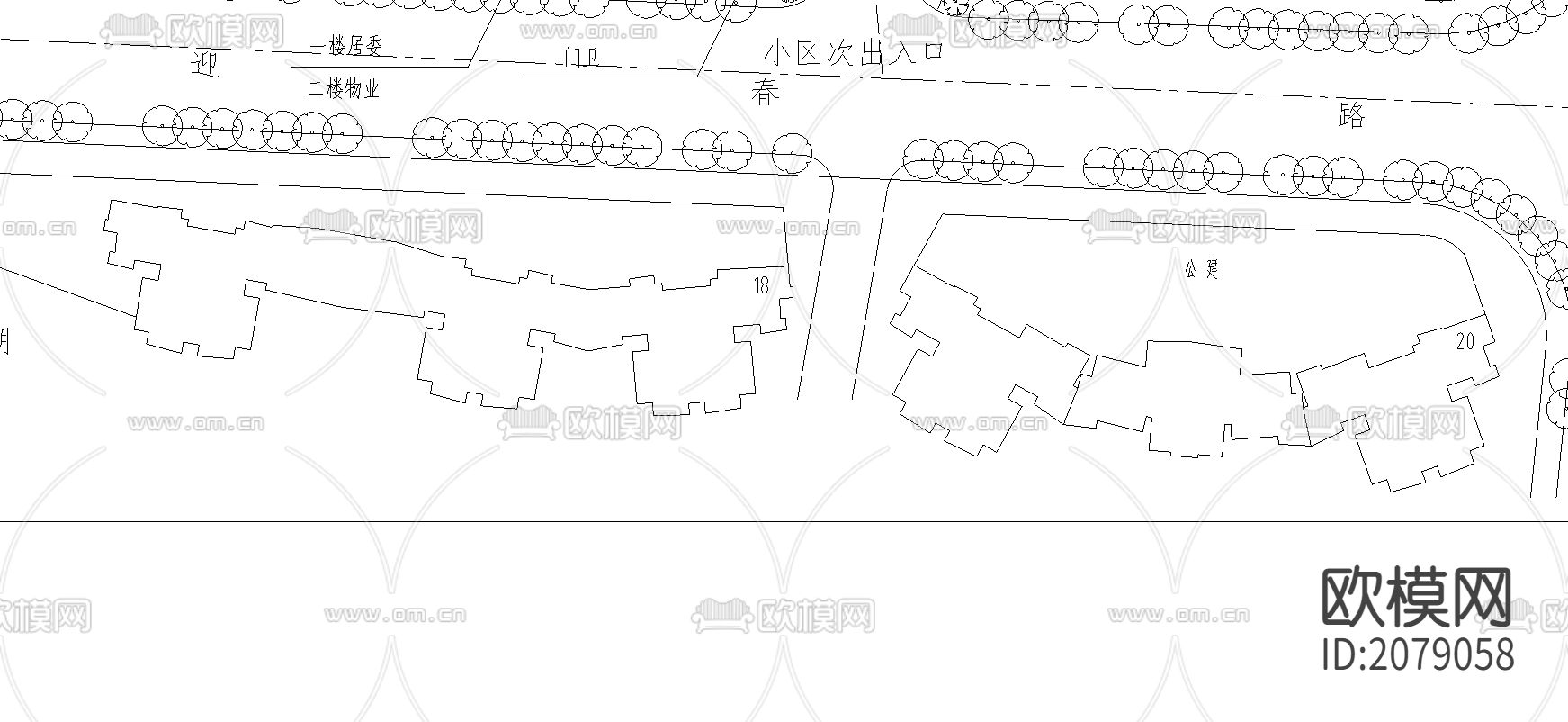 上海联洋花园规划CAD施工图下载（渲染图3）