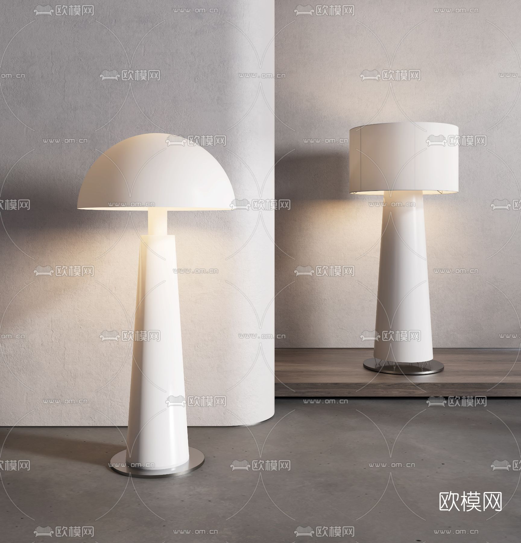 现代落地灯3d模型