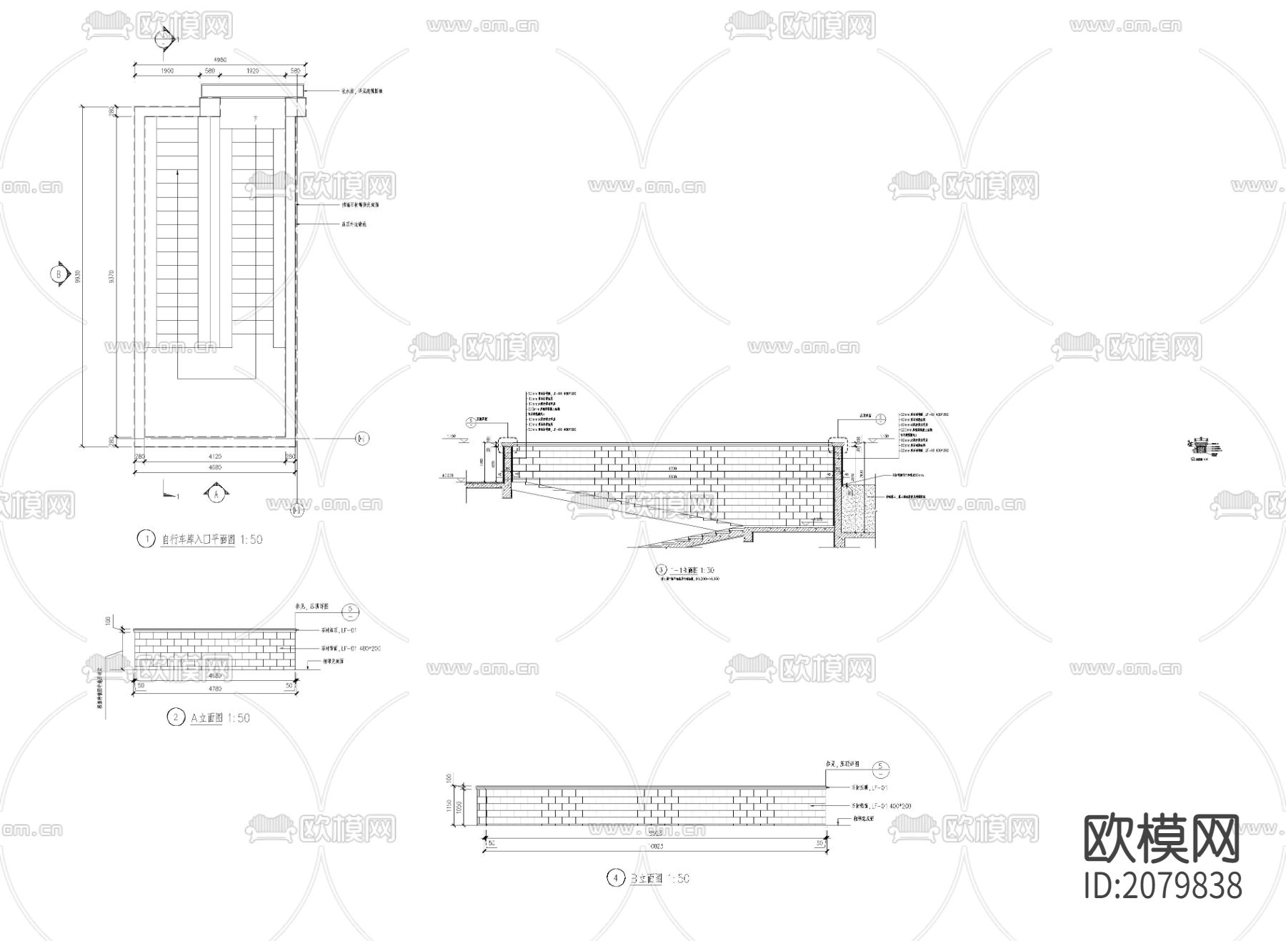 某居住区景观CAD施工图下载（渲染图8）