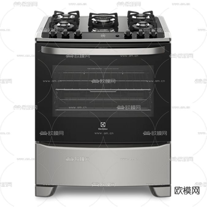 现代一体式炉灶免费3d模型下载