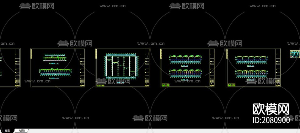 工程建筑CAD施工圖下載(渲染圖1)