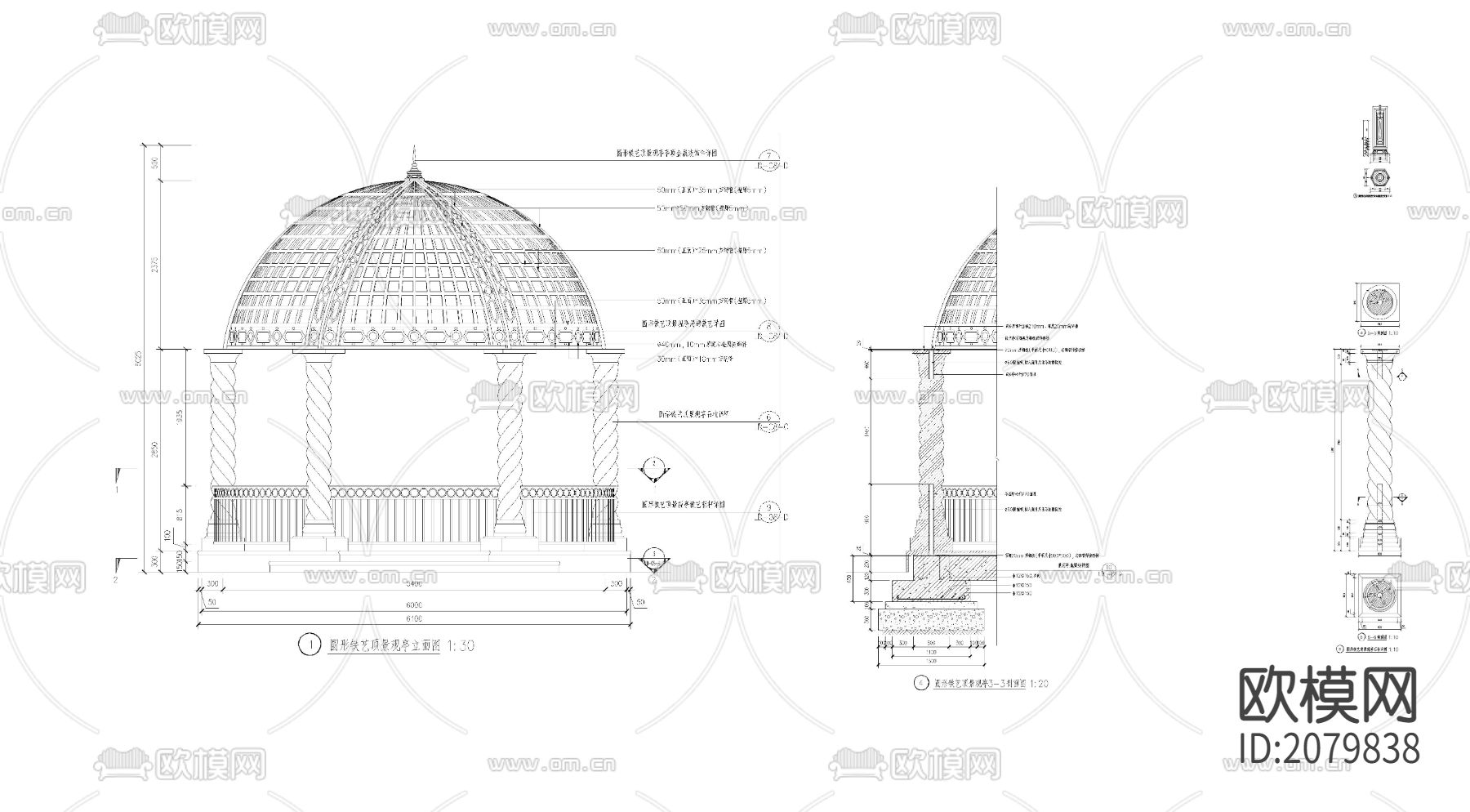 某居住区景观CAD施工图下载（渲染图5）