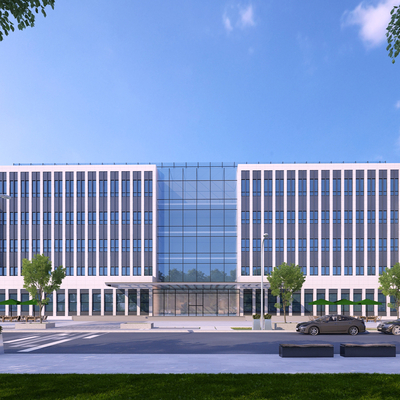 现代多层办公楼su模型