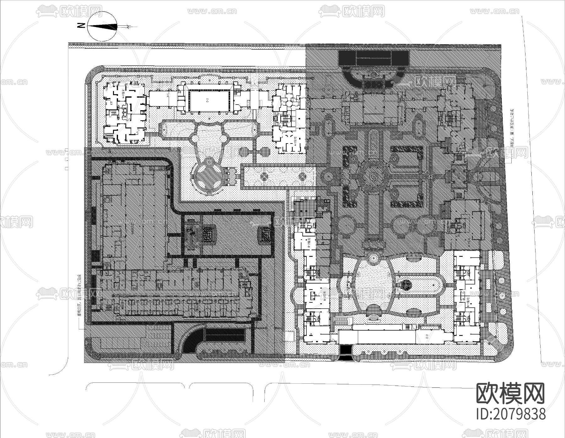 某居住区景观CAD施工图下载（渲染图2）
