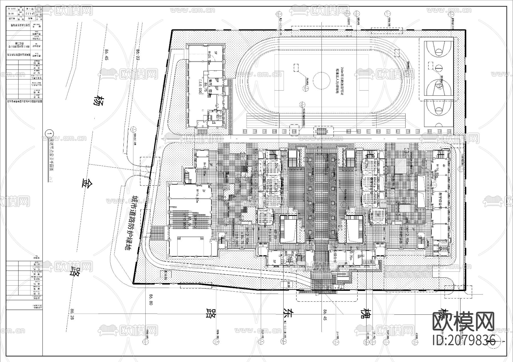 某小学全套景观CAD施工图下载（渲染图6）