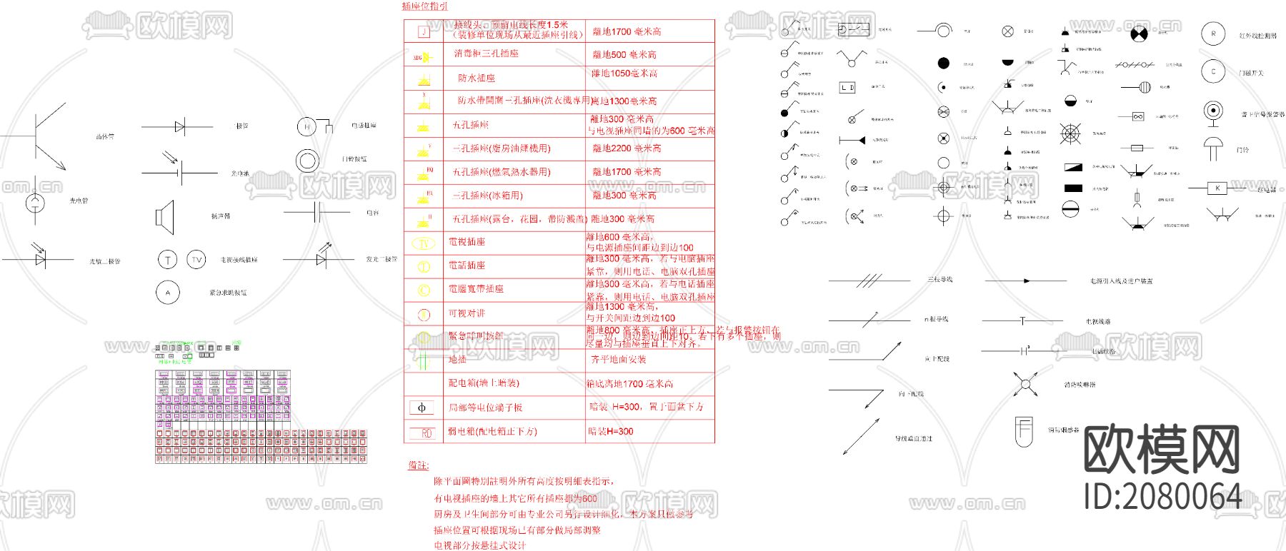 开关CAD图库下载