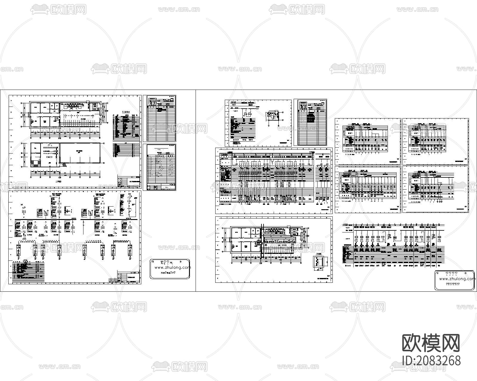 风电场及开关柜全套CAD施工图下载