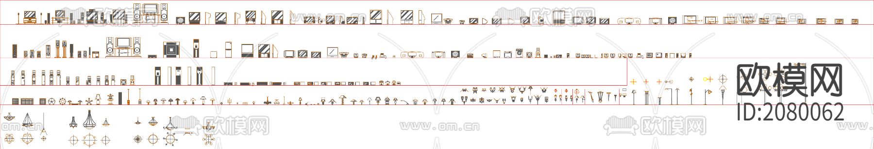 家用电器CAD立面库下载