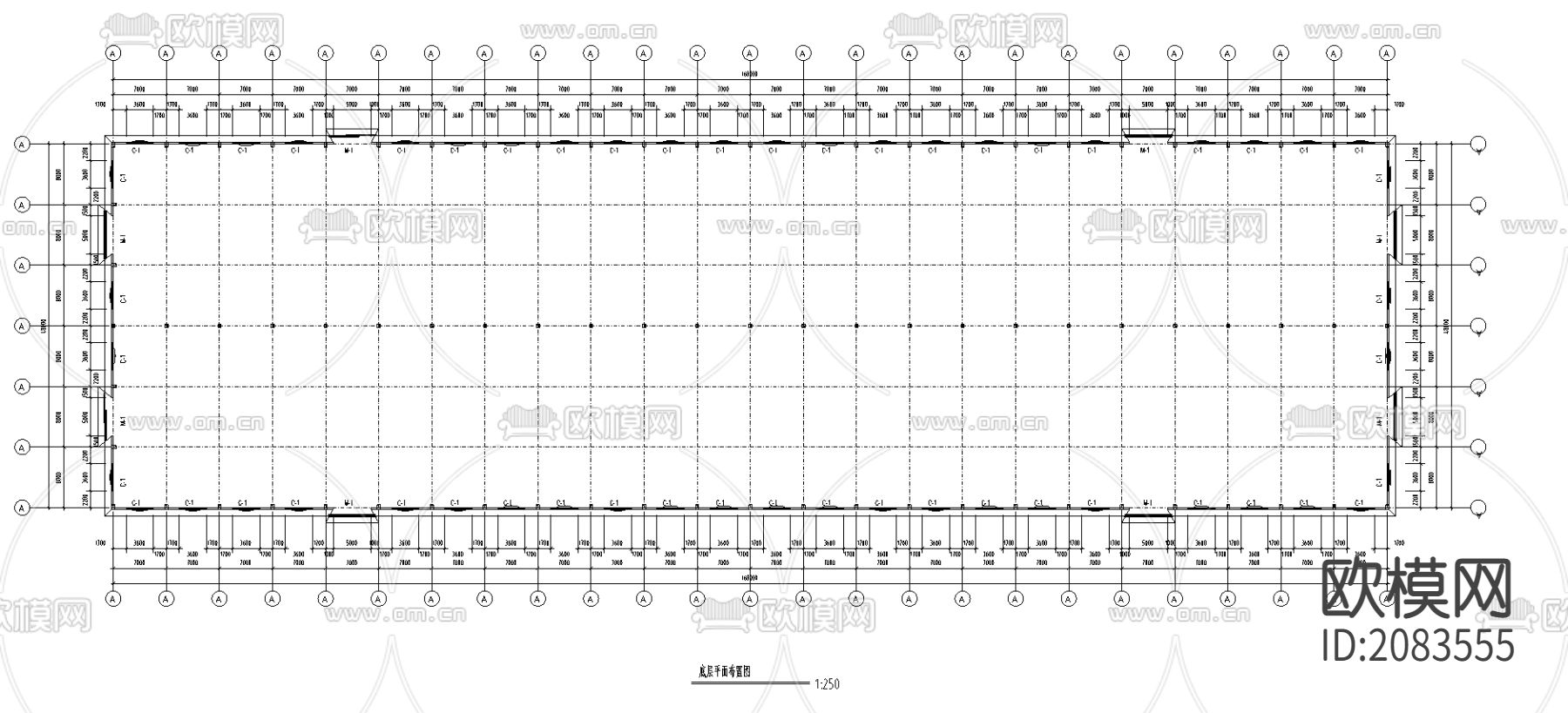 某公司48厂房工程CAD施工图下载（渲染图4）