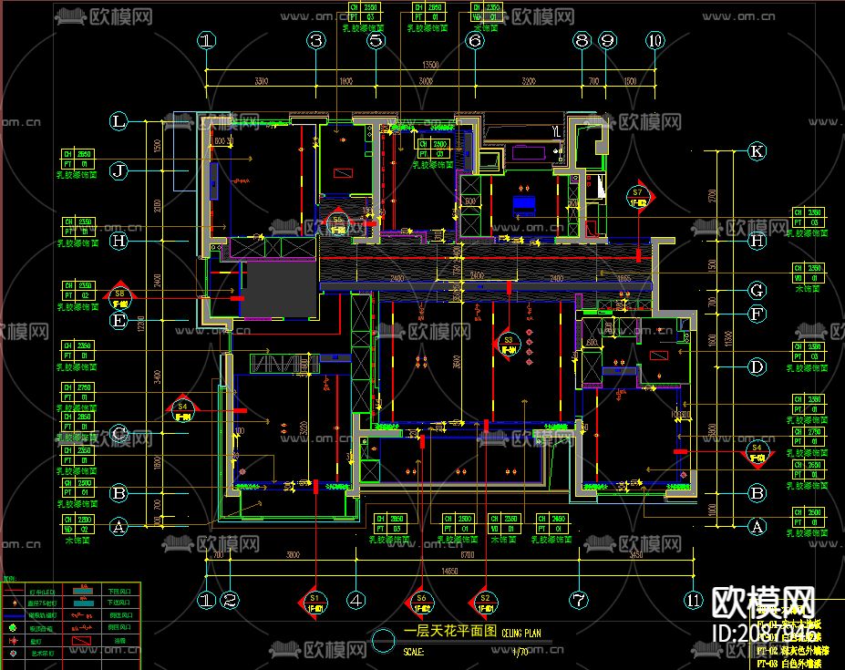 翡翠东方全套CAD施工图下载（渲染图4）