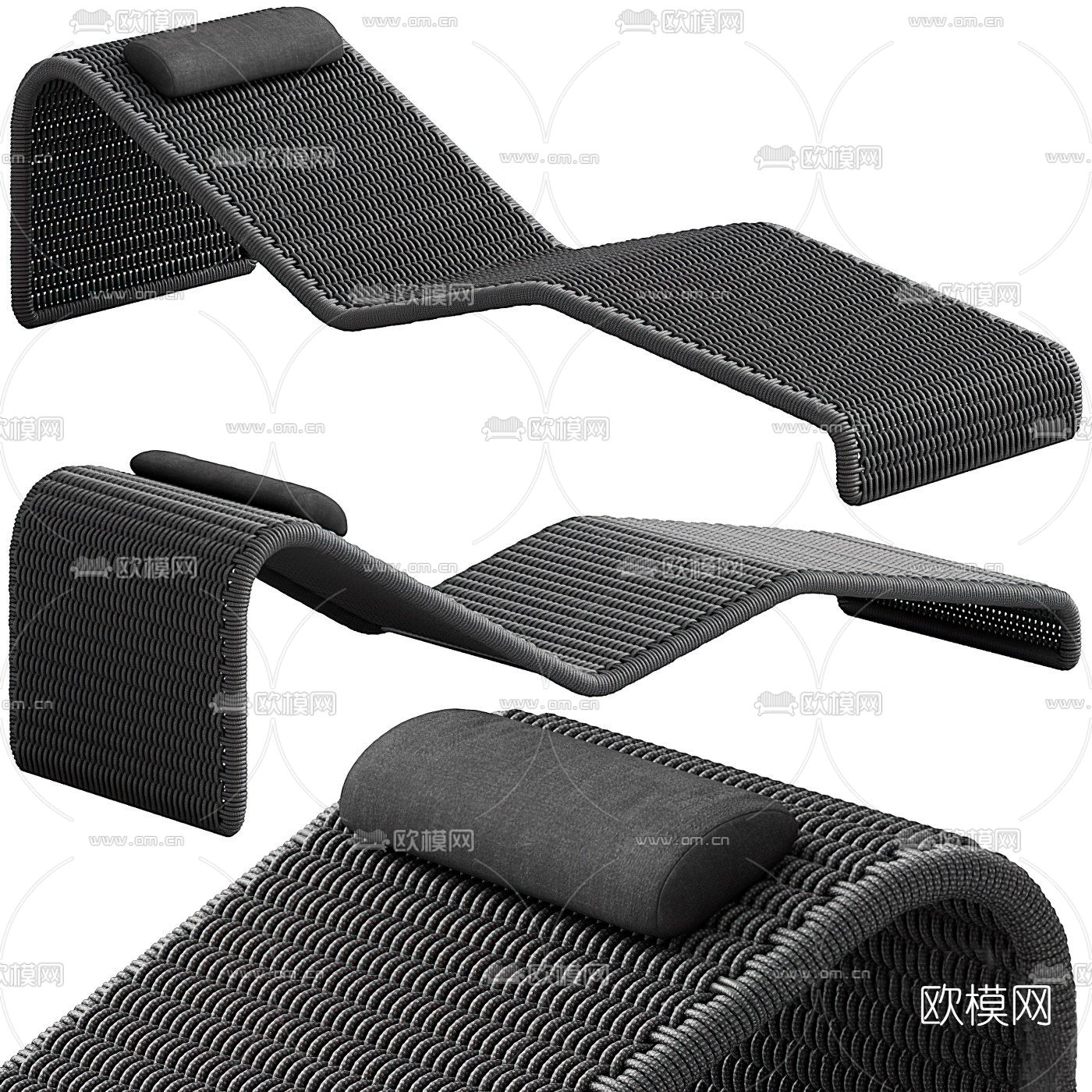 Lema 编织躺椅3d模型下载