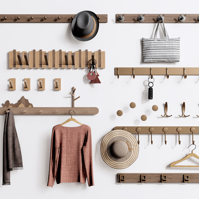  现代挂衣钩su模型 