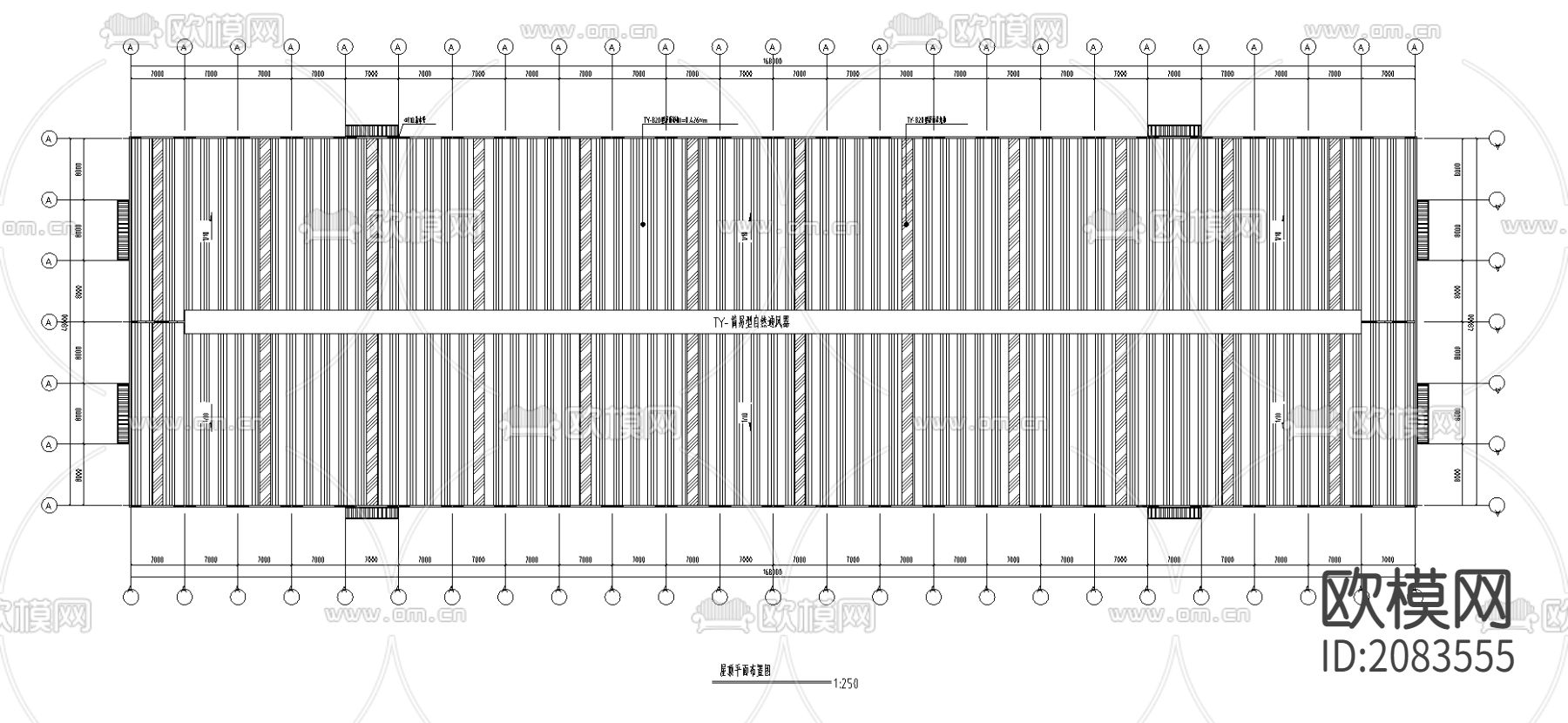 某公司48厂房工程CAD施工图下载（渲染图3）