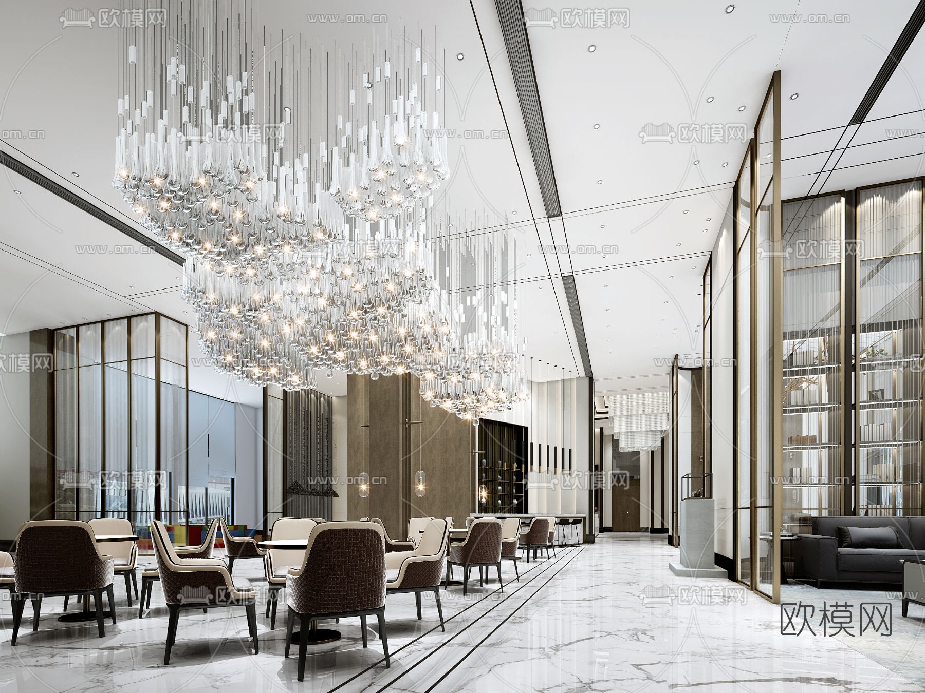 现代售楼处3d模型下载（渲染图2）