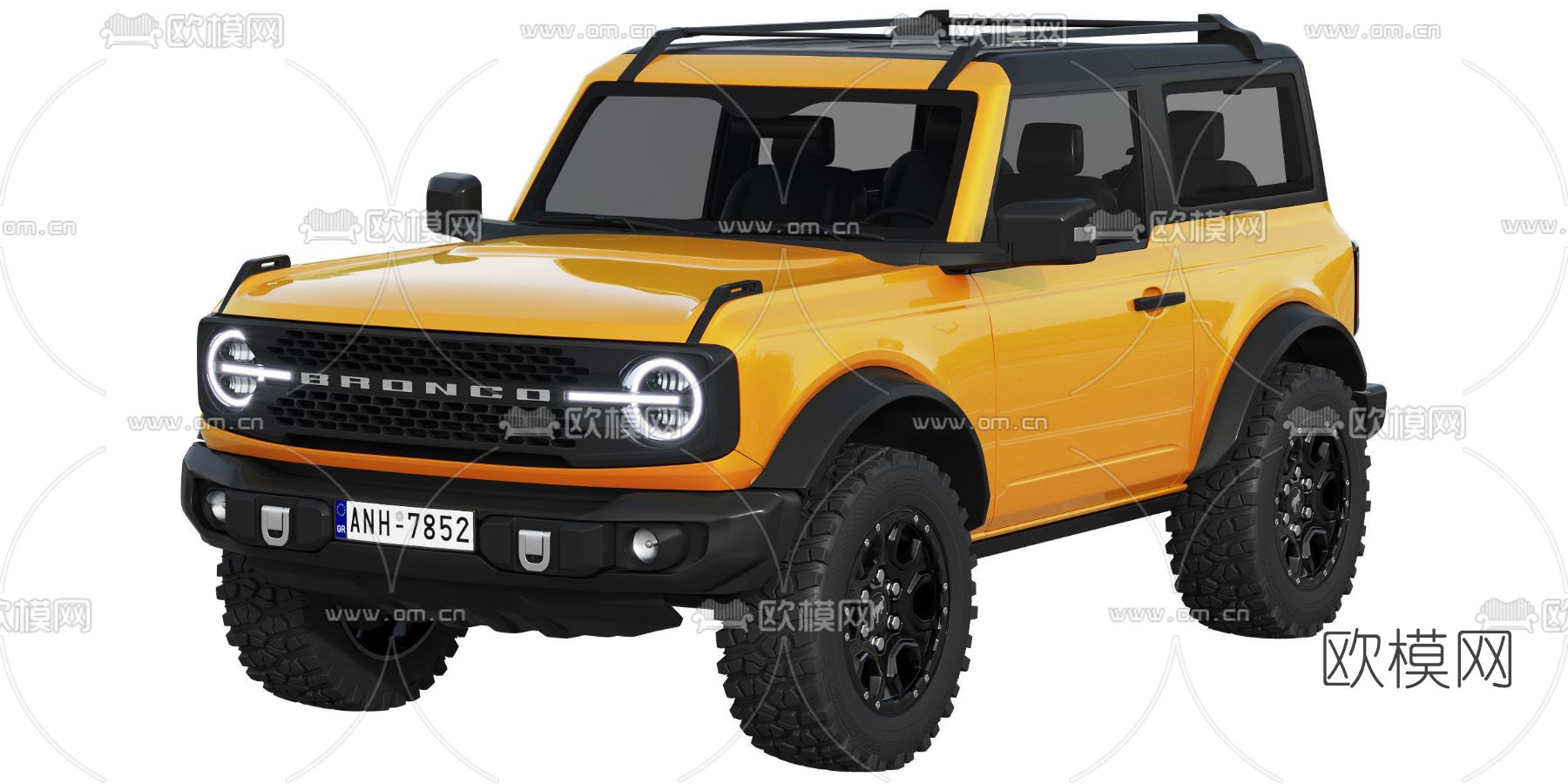 现代越野汽车3d模型下载（渲染图2）