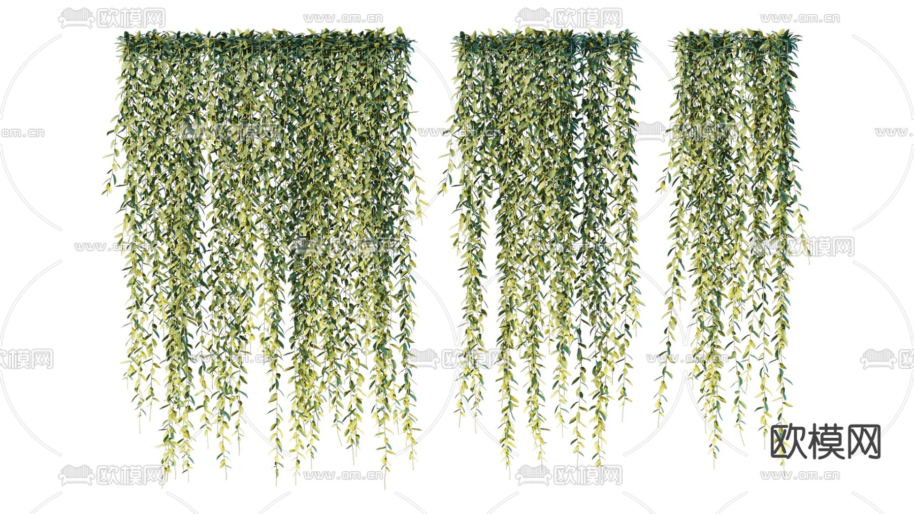 现代藤蔓3d模型下载（渲染图1）