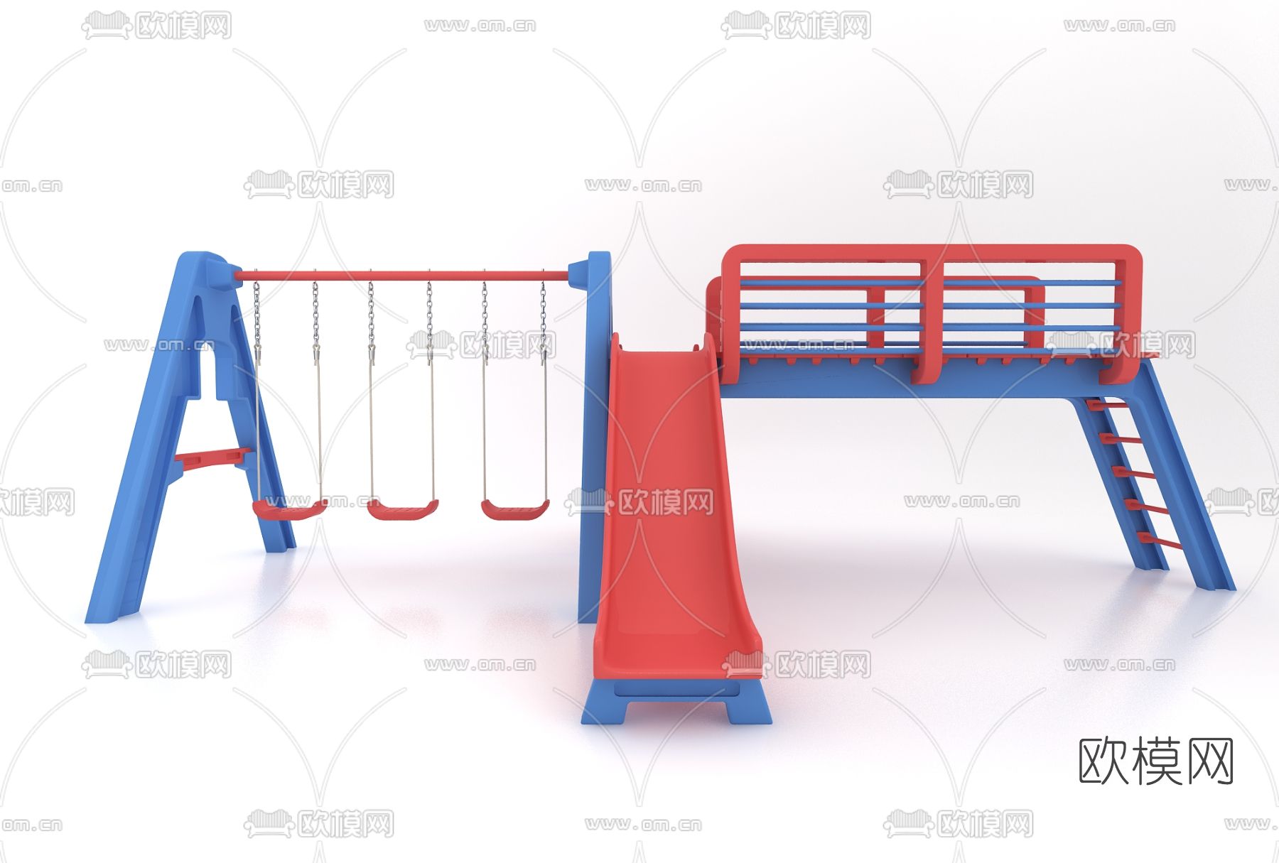 现代滑滑梯3d模型下载