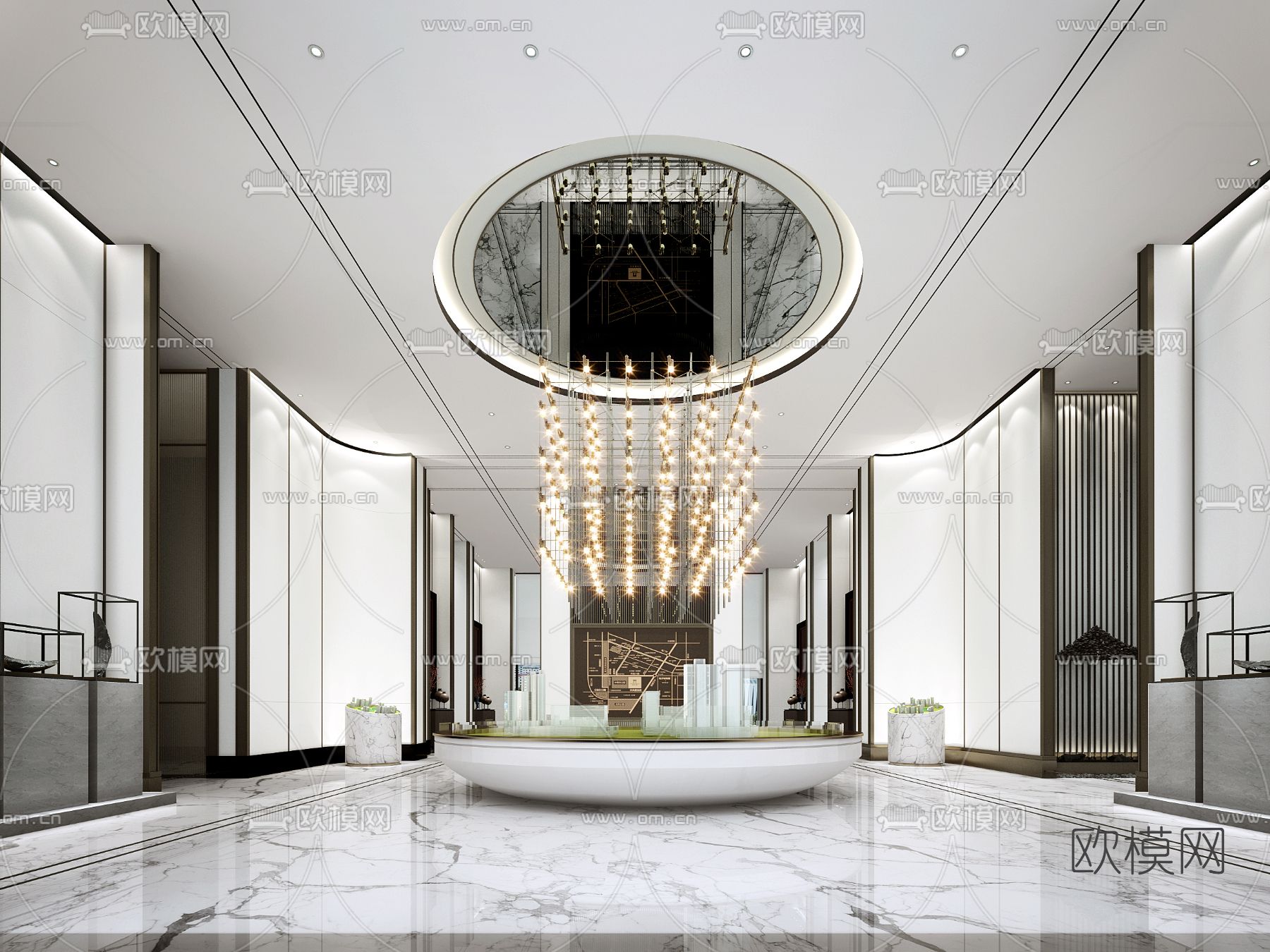 现代售楼处3d模型下载（渲染图4）