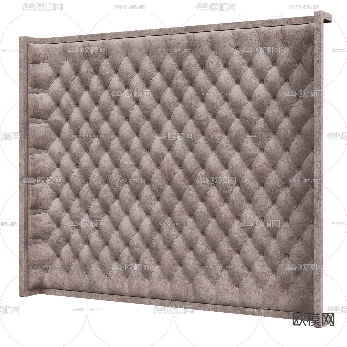 现代床头软包床头板3d模型下载（渲染图2）
