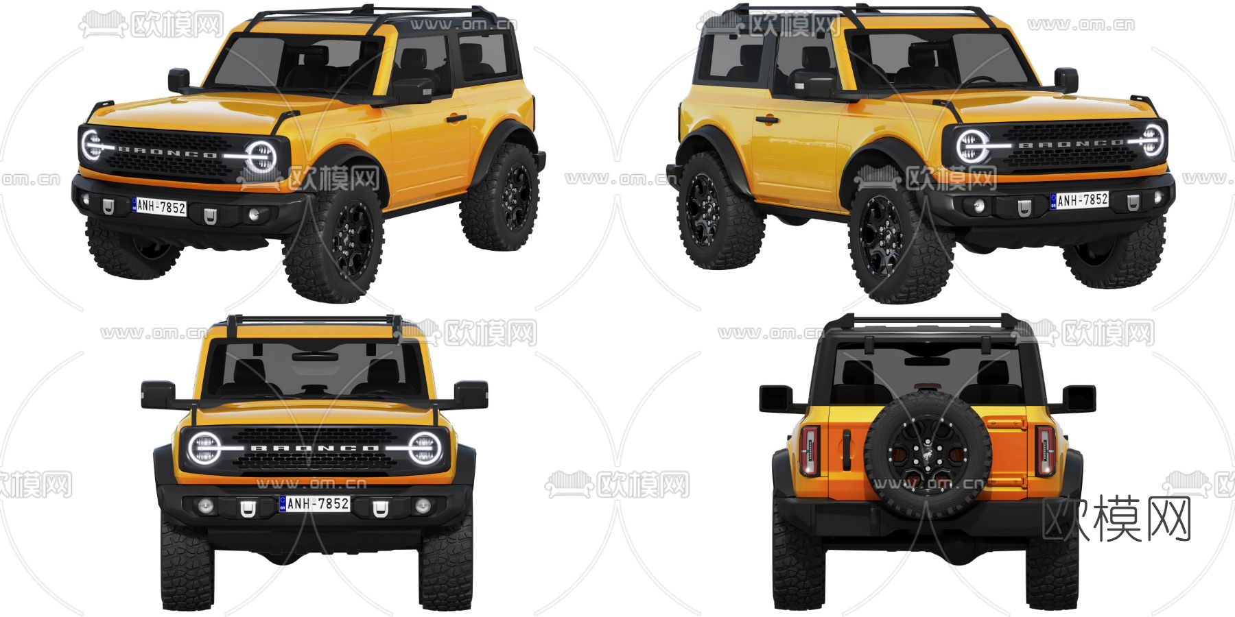 现代越野汽车3d模型下载（渲染图1）