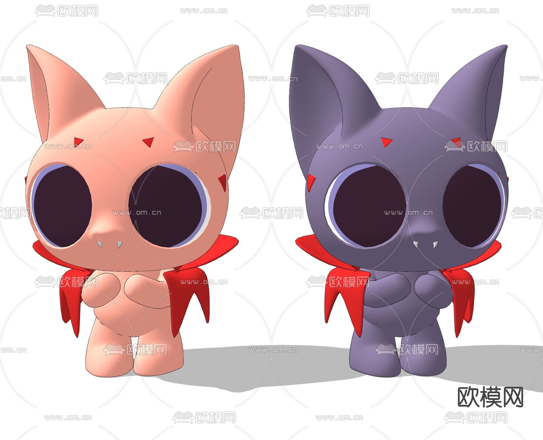 现代吸血鬼公仔su模型下载（渲染图2）