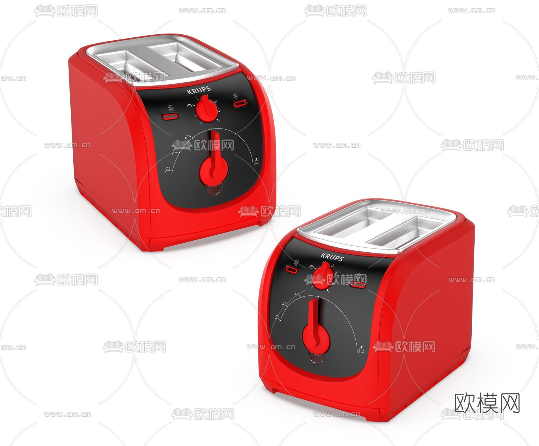 现代面包机3d模型下载