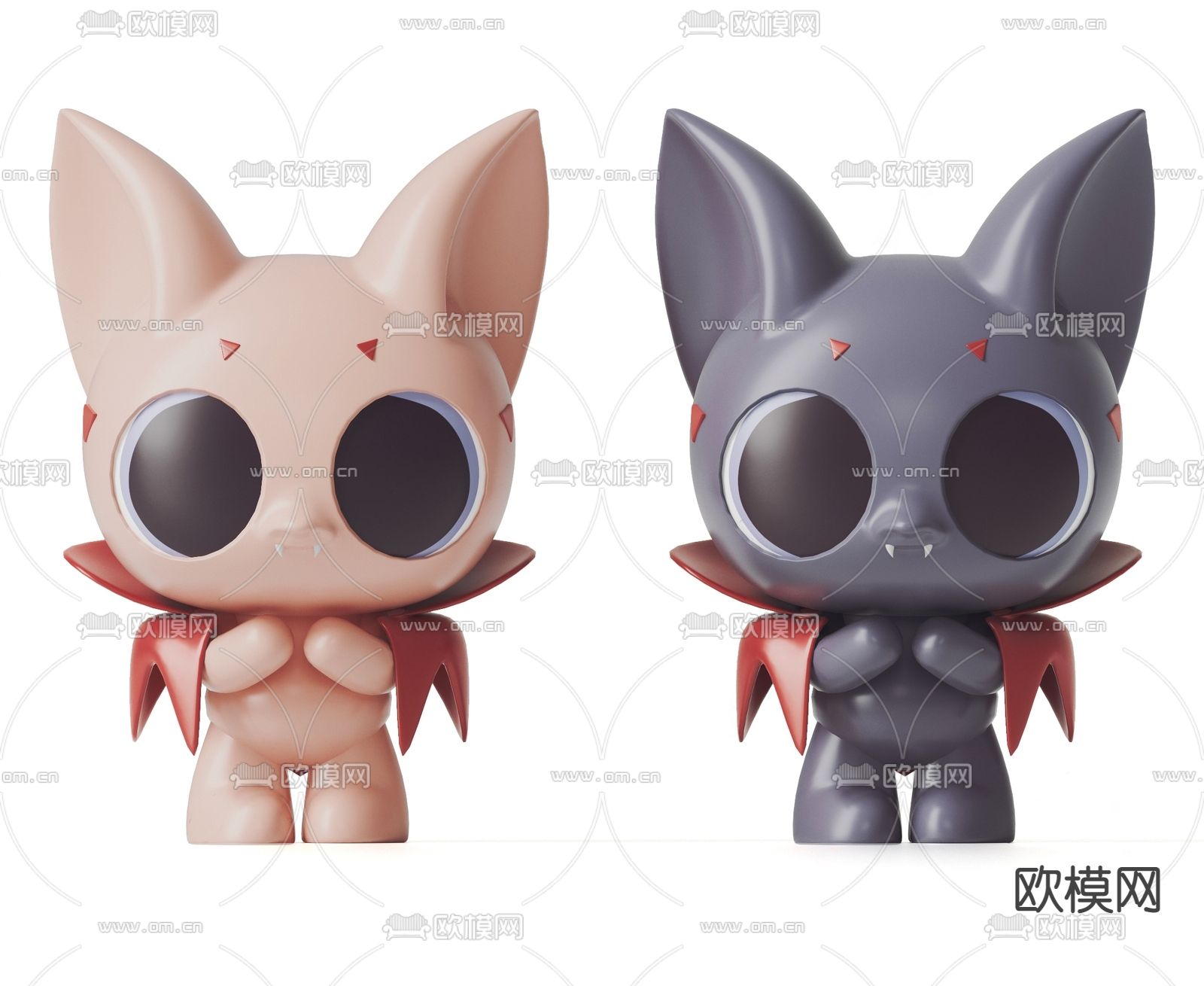 现代吸血鬼公仔su模型下载（渲染图1）