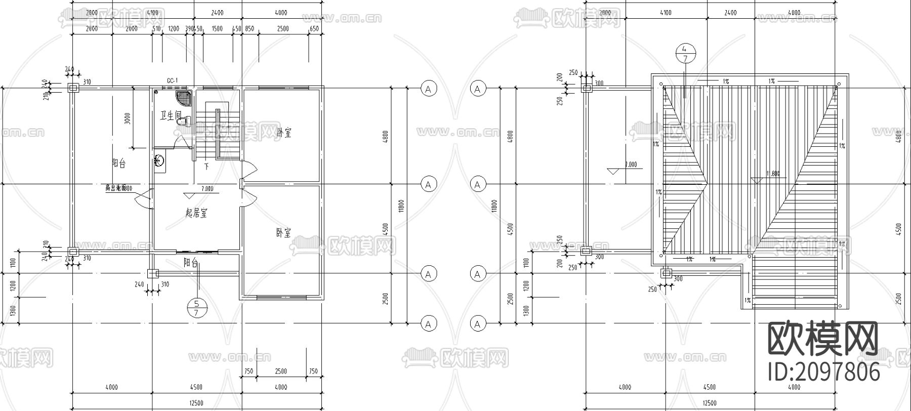窗户CAD施工图下载（渲染图3）