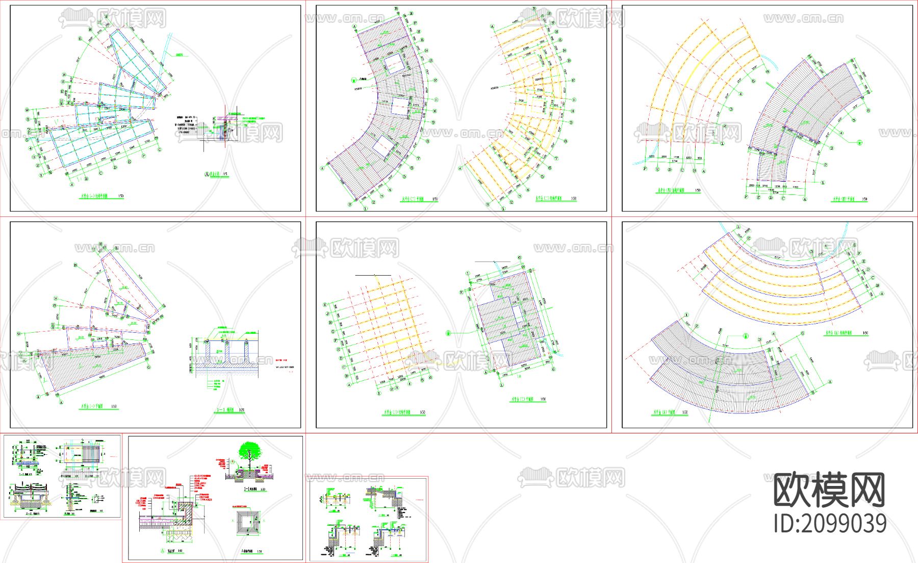 木平台建筑CAD施工图下载