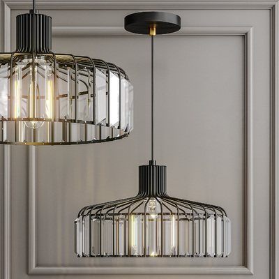 工业风吊灯su模型