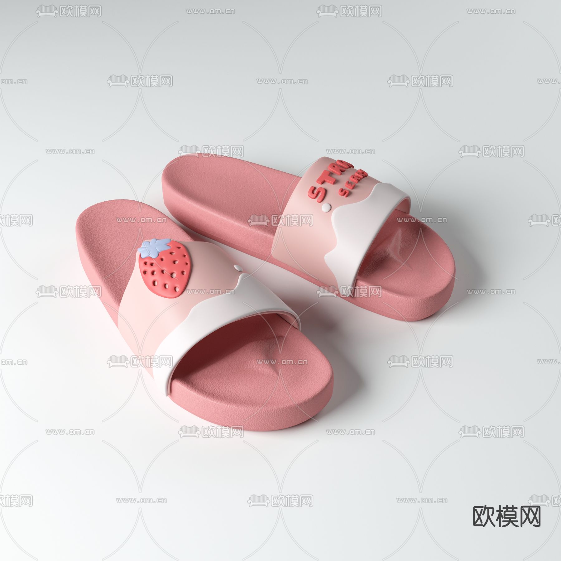 现代拖鞋3d模型下载