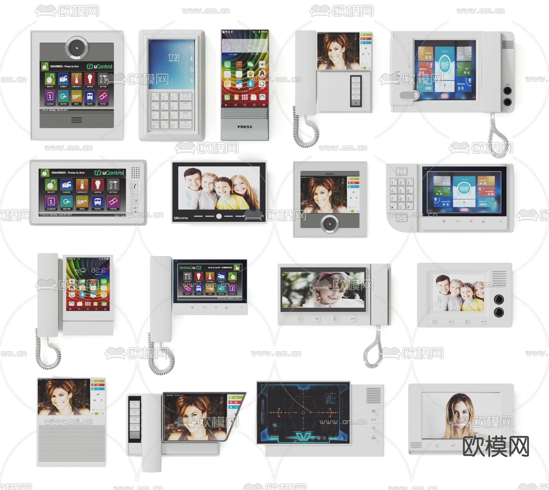 现代电话su模型下载（渲染图1）