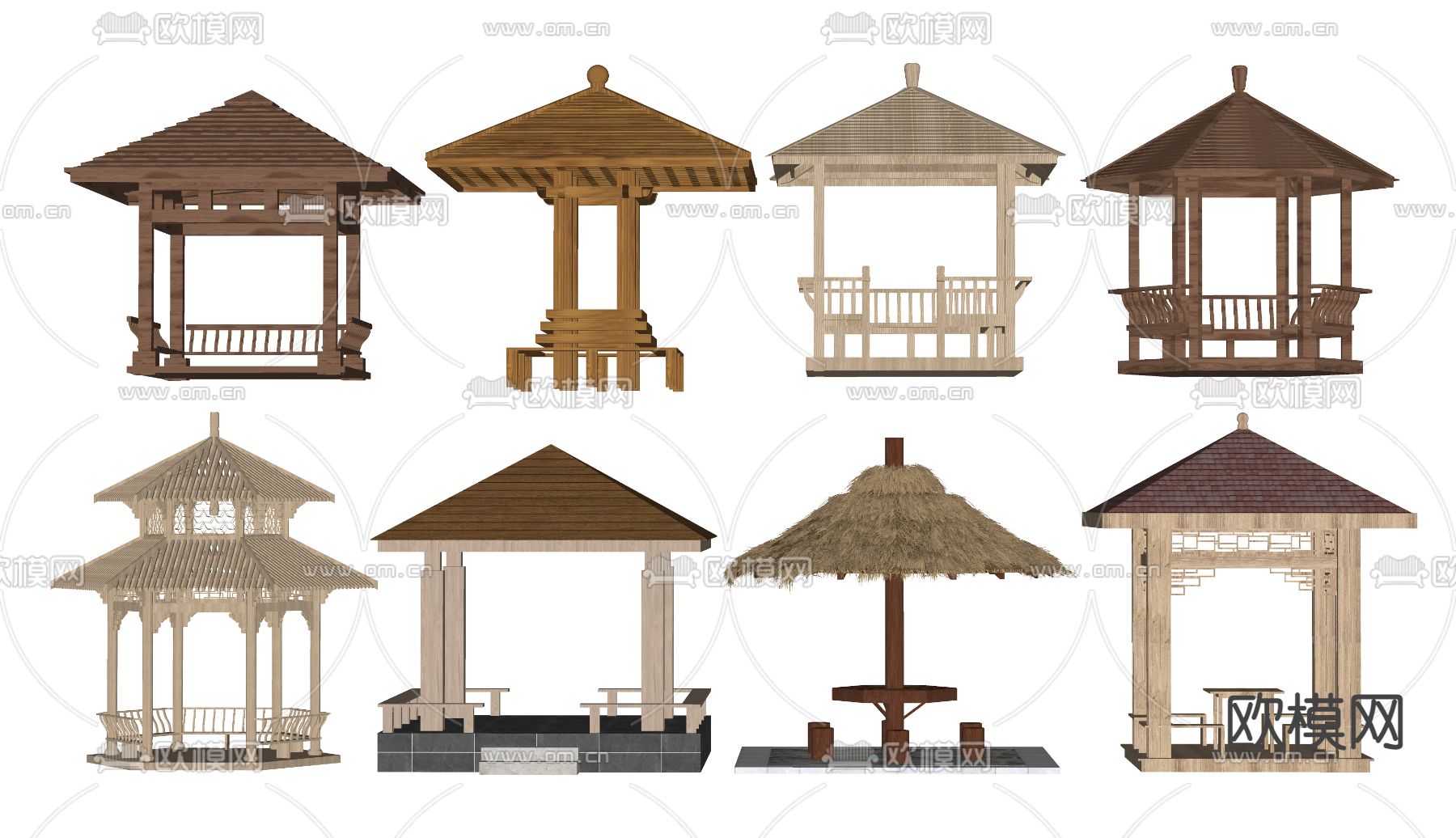 现代景观亭su模型下载（渲染图2）