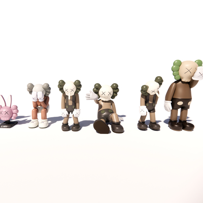  现代公仔雕塑摆件su模型 