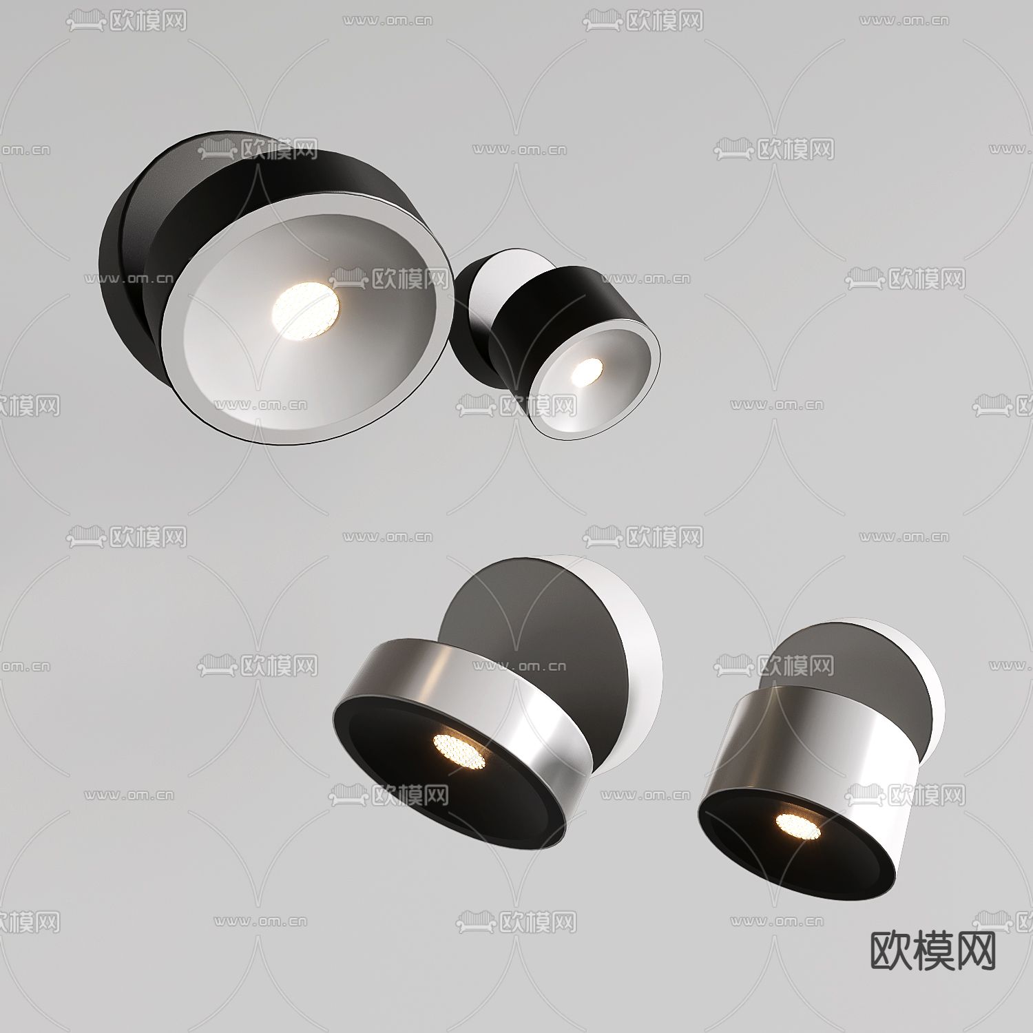 现代简约壁灯3d模型下载