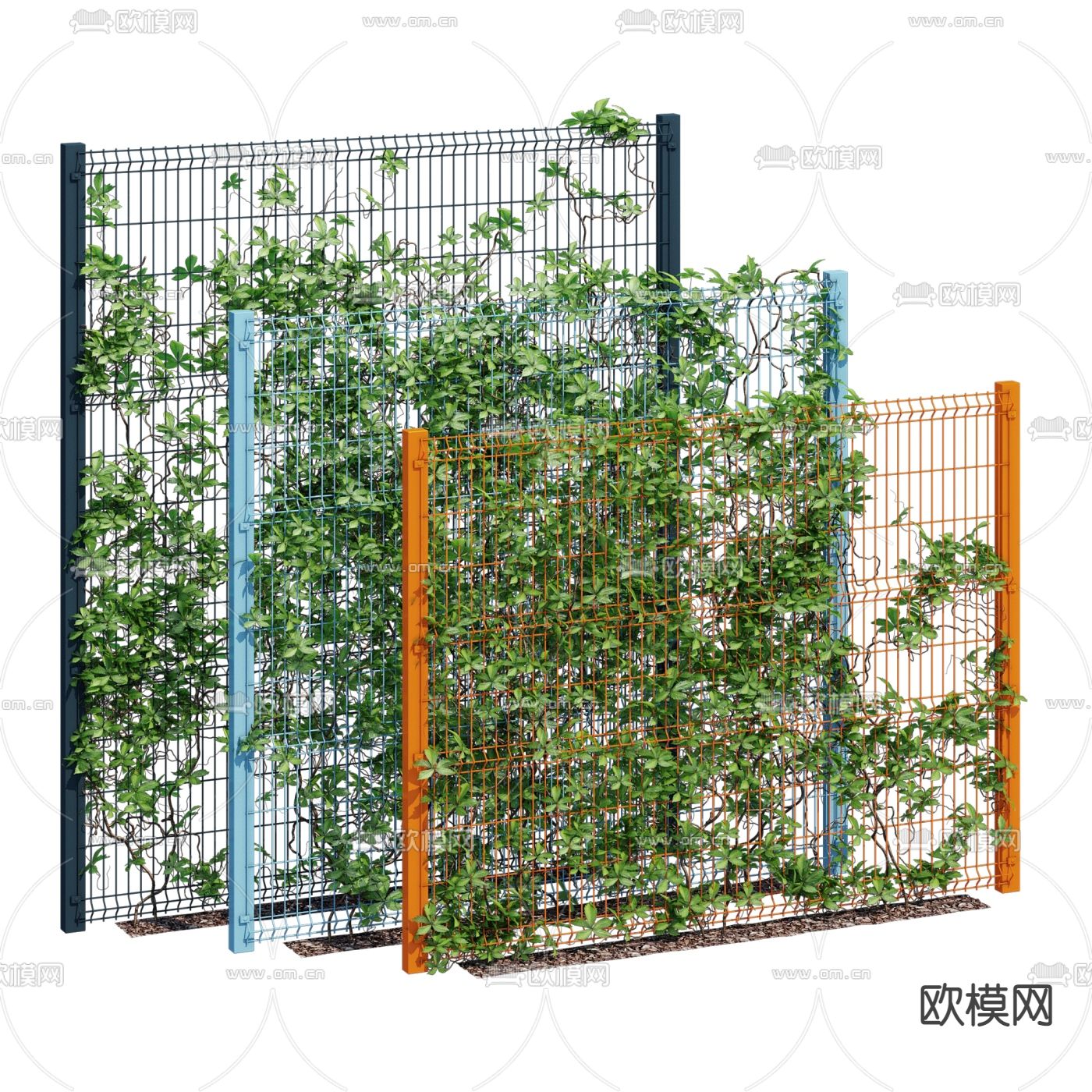 现代绿植藤曼3d模型