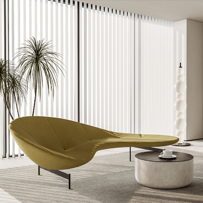  现代布艺休闲沙发su模型 