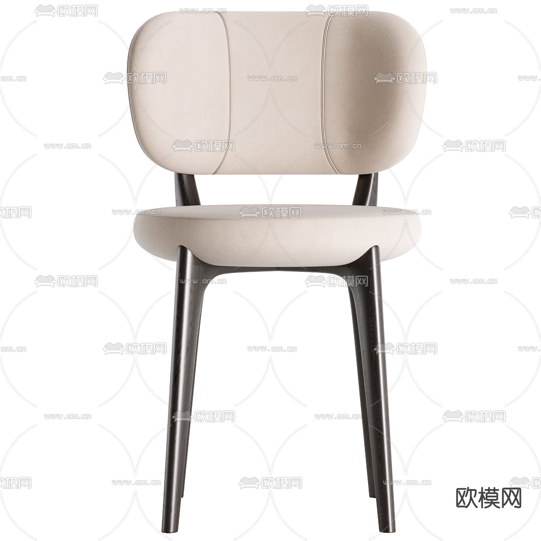现代单椅餐椅3d模型下载（渲染图3）