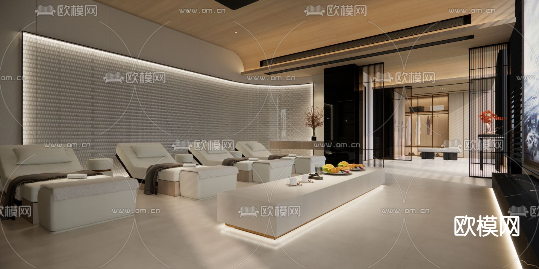 现代按摩房su模型下载（渲染图6）