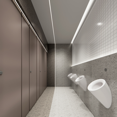  现代公共卫生间su模型 