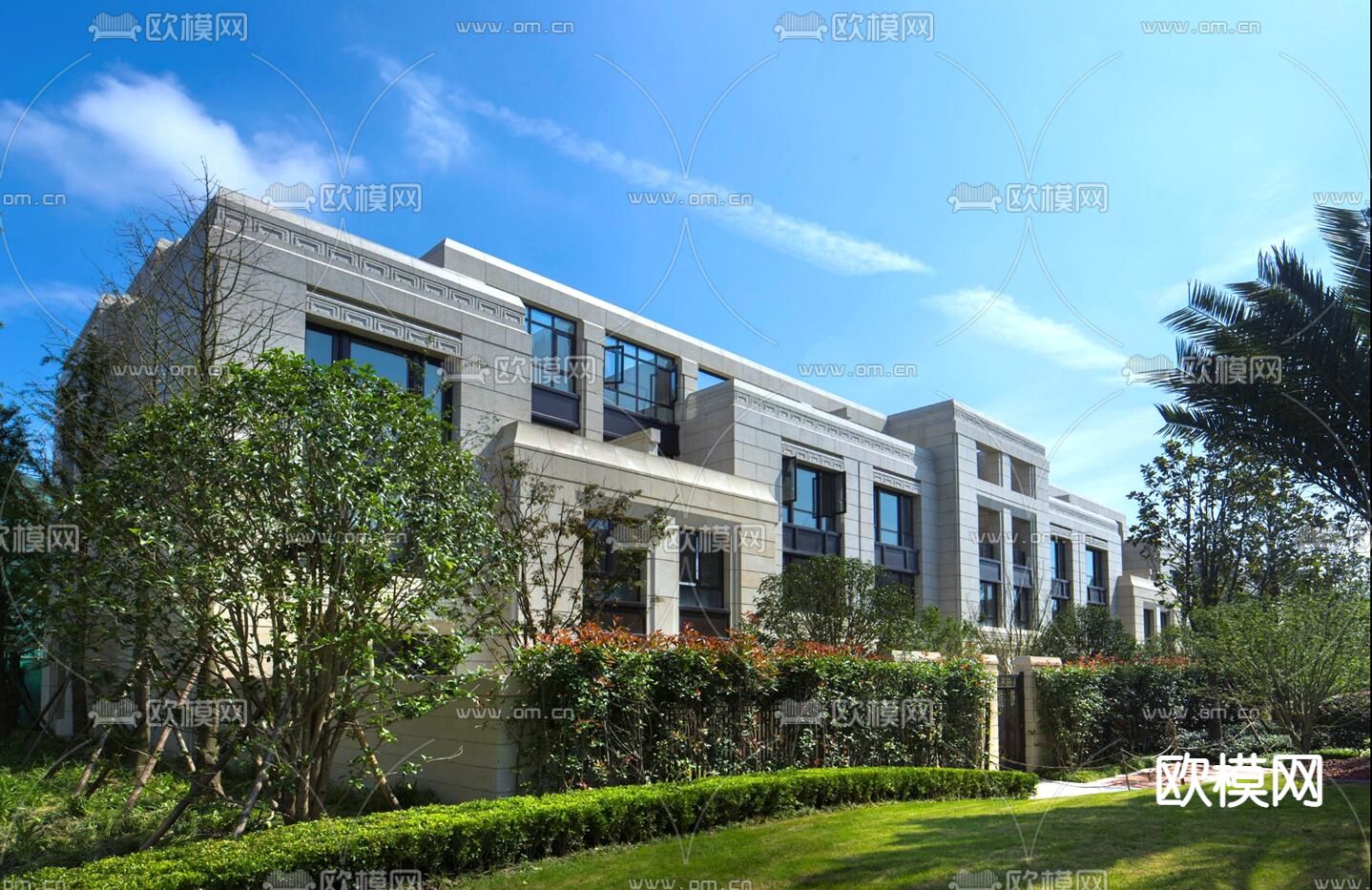 新古典别墅su模型