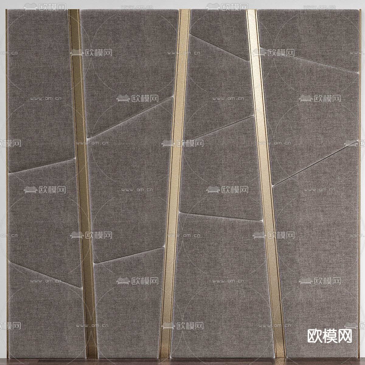 现代轻奢护墙板3d模型下载