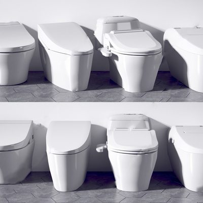  现代马桶su模型 