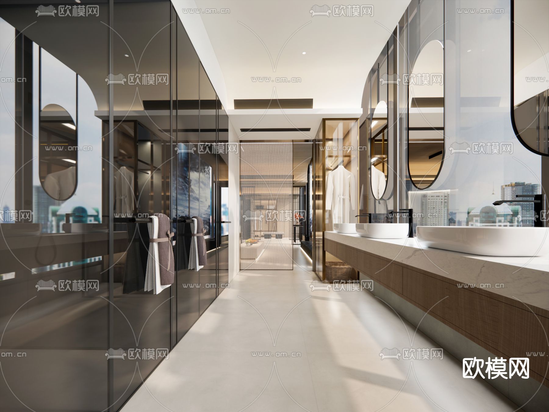 现代按摩房su模型下载（渲染图4）