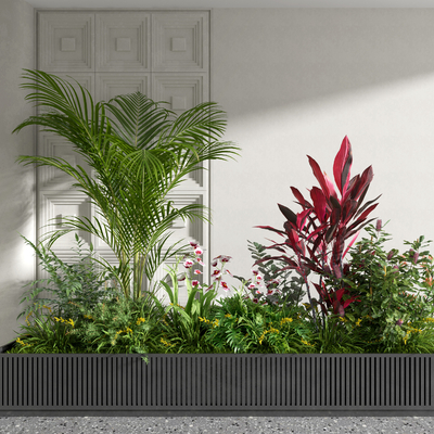 绿植盆栽花坛3d模型