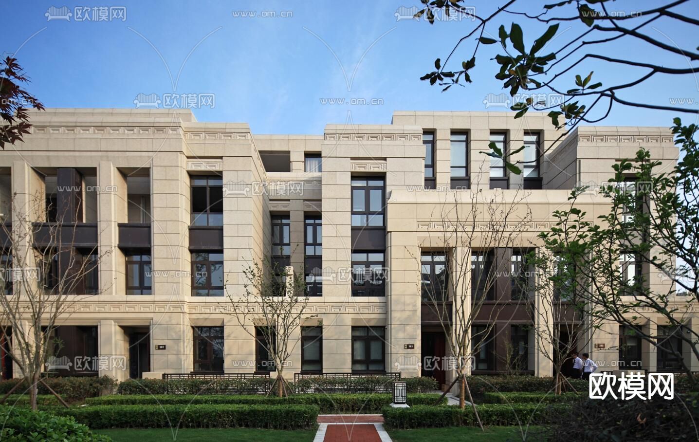 新古典别墅su模型